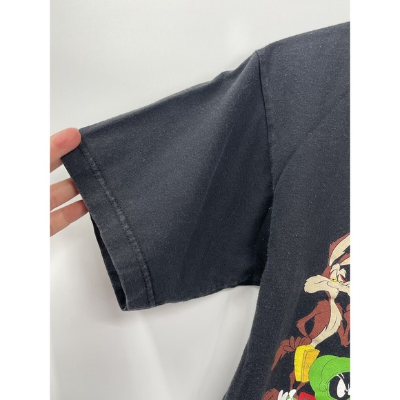 Vintage 90s Looney Tunes Warner Bros Cast Characters Graphic TShirt S/M - Picture 3 of 7